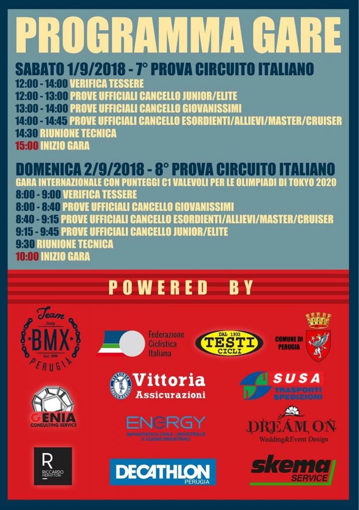 7° e 8° Prova Circuito Italiano – Perugia 1-2 Settembre 2018