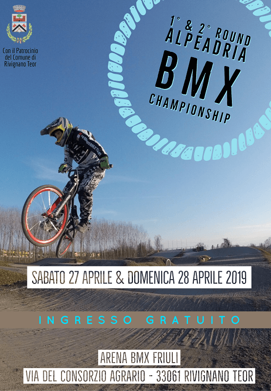 1° & 2° Round Alpeadria BMX Championship 2019 - Rivignano 27-28 Aprile - Locandina
